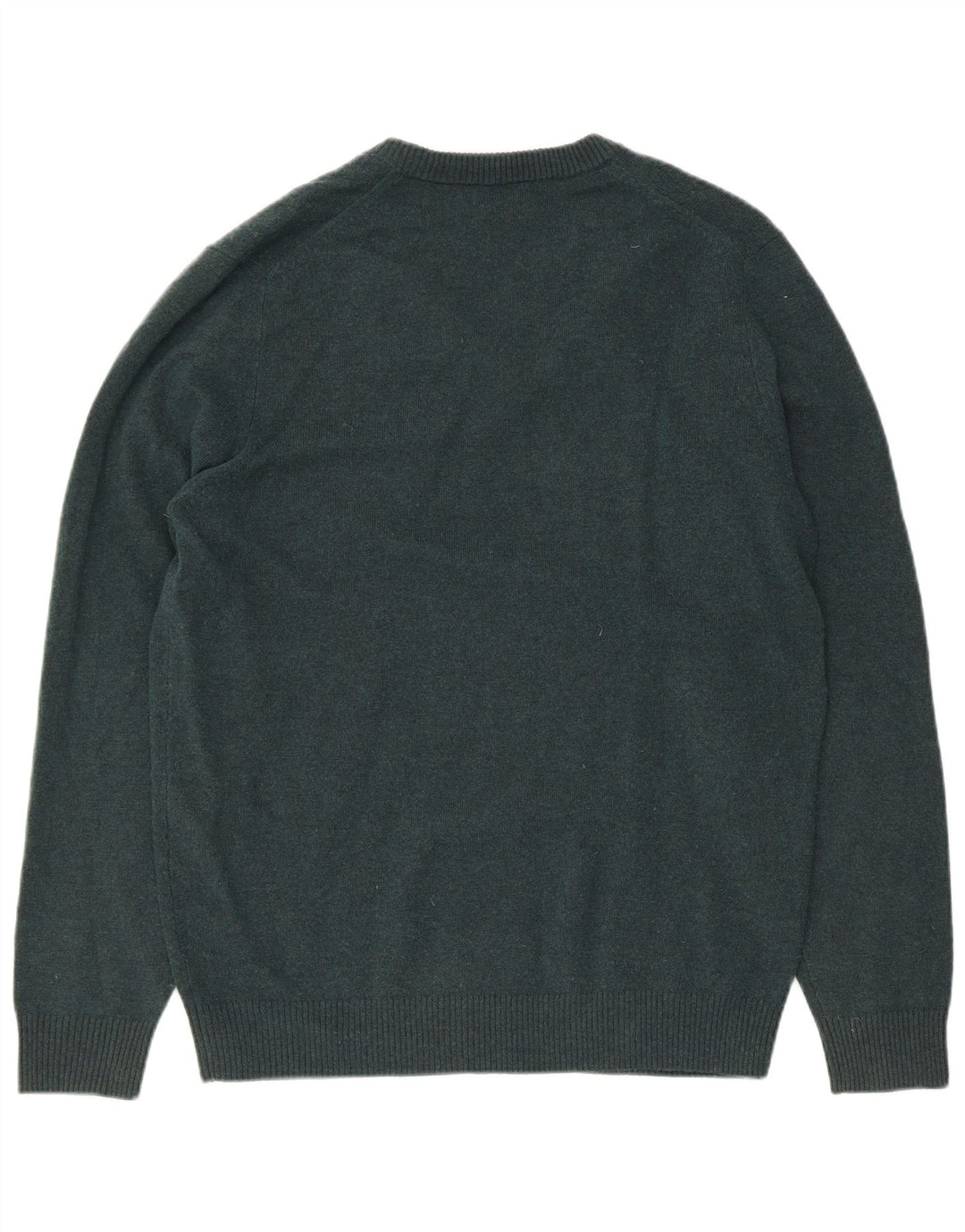Massimo Dutti Pull col V pour homme en laine verte Taille L