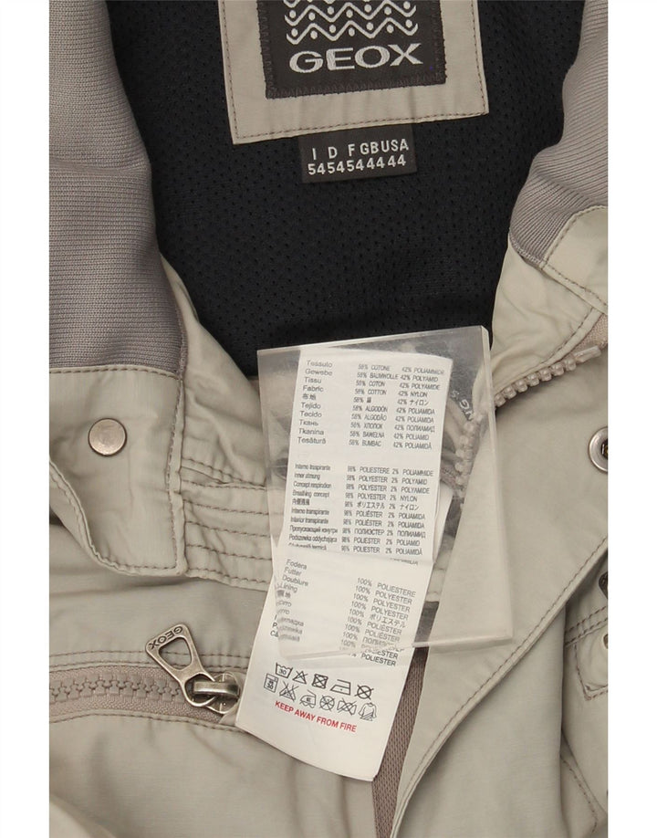 Geox Veste Bomber Homme UK 44 2XL Gris Coton