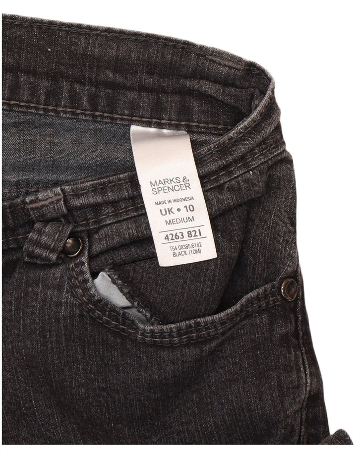 Marks & Spencer Jean bootcut pour femme UK 10 Small W27 L29 Coton noir