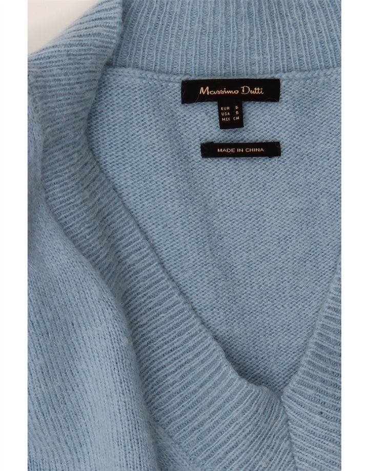 Massimo Dutti Pull col V pour homme Petit Bleu