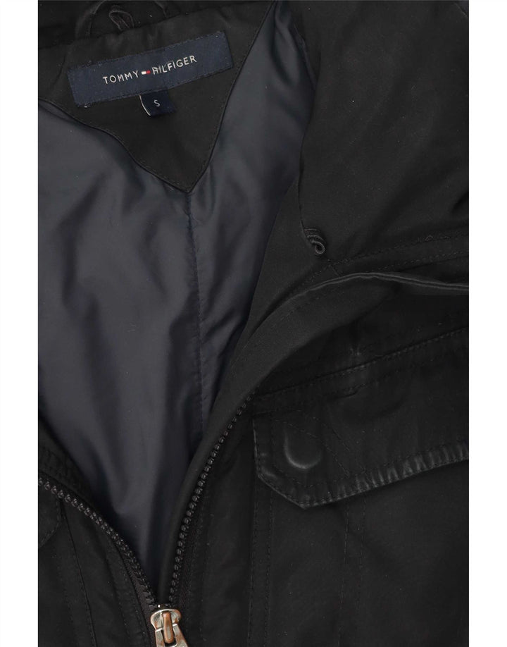 Tommy Hilfiger Veste matelassée à capuche pour homme UK 36 Small Noir