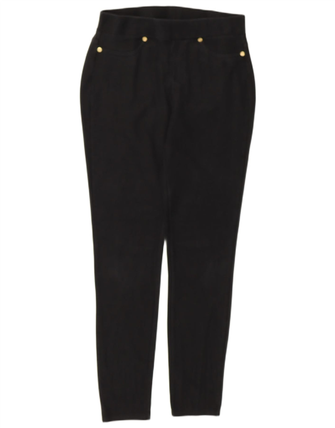 Michael Kors Leggings Femme UK 14 Coton Noir Moyen