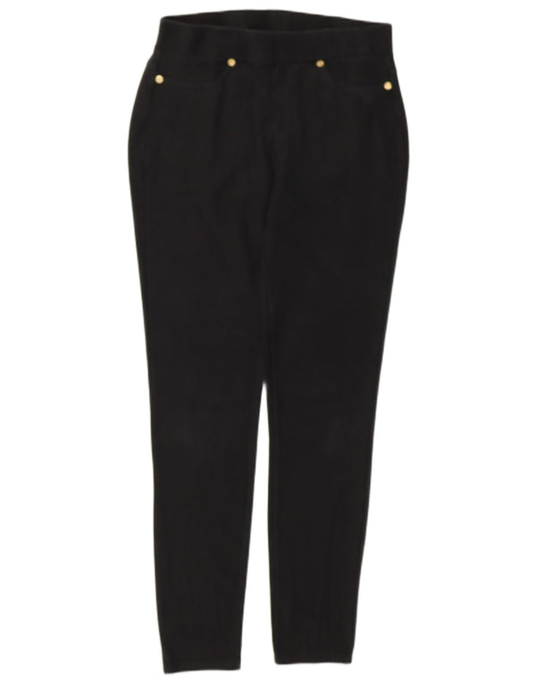 Michael Kors Leggings Femme UK 14 Coton Noir Moyen