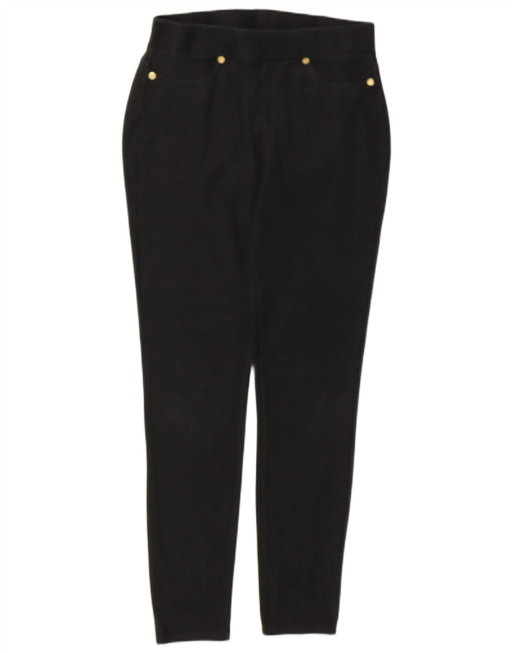 Michael Kors Leggings Femme UK 14 Coton Noir Moyen