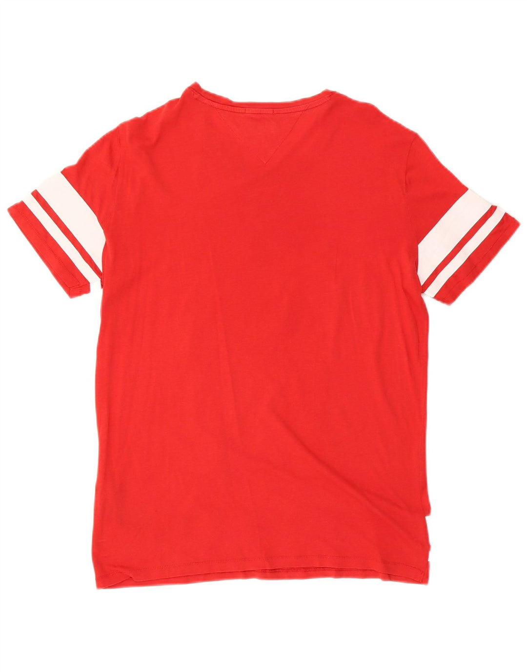 Tommy Hilfiger T-Shirt Graphique Homme Rouge Moyen Coton