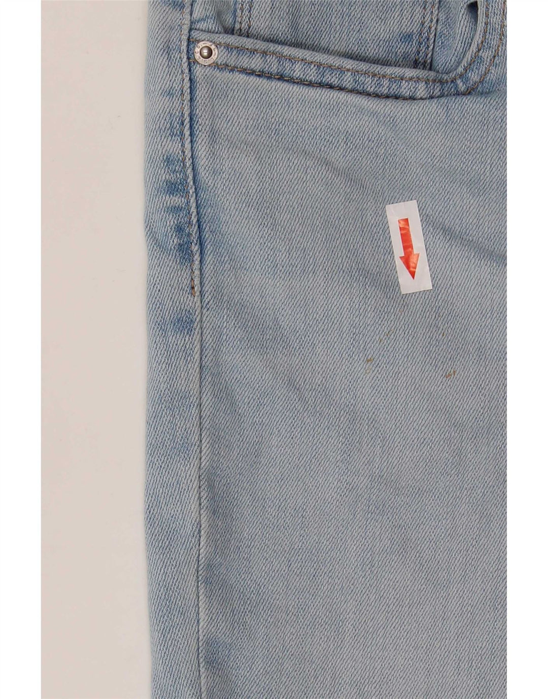 Levi's Short en Jean Taille Haute 724 Femme W26 Petit Bleu Coton