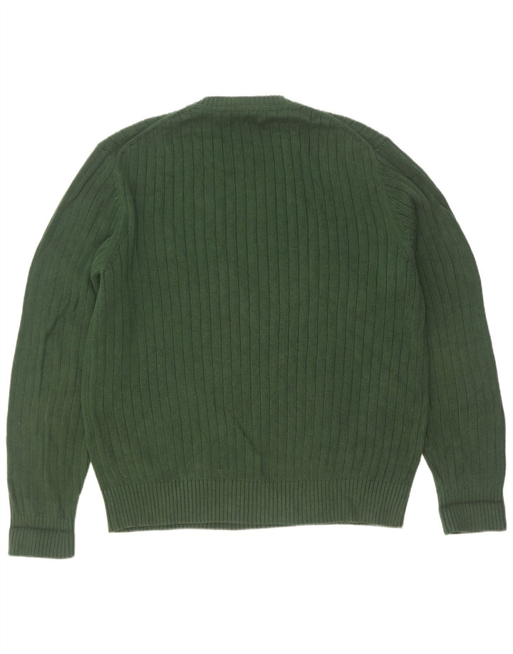 Nautica Pull à col rond pour homme Vert Taille L