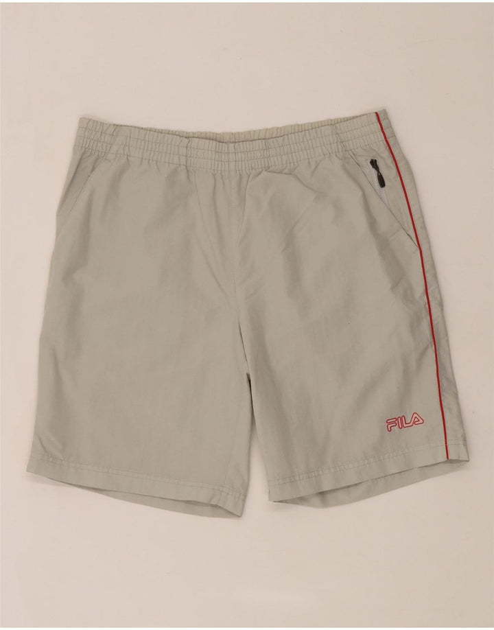 Fila Short de Sport Homme Petit Gris Polyamide