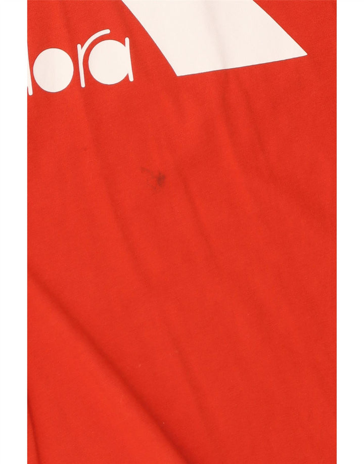 Diadora T-Shirt Graphique Homme Petit Rouge