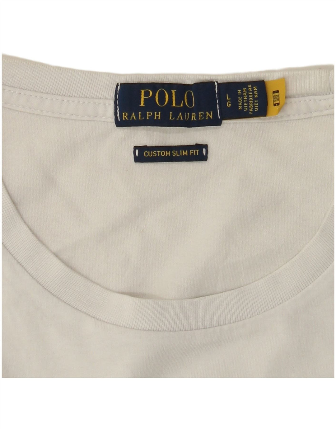POLO RALPH LAUREN T-shirt graphique personnalisé pour hommes, coupe cintrée, grand, blanc