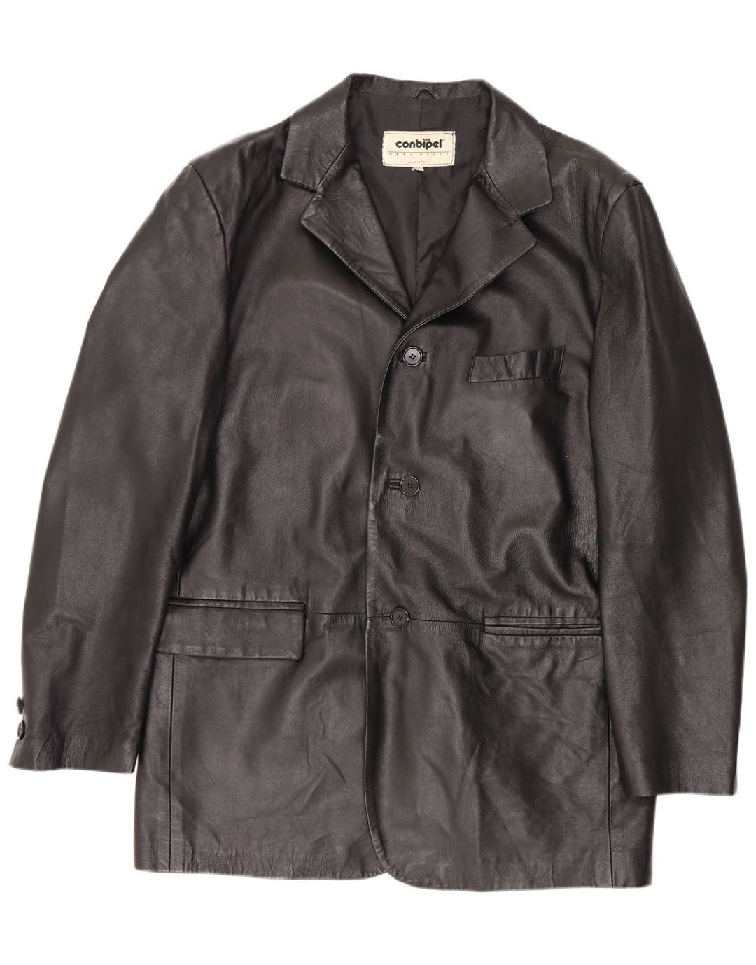 Conbipel Veste en Cuir Homme IT 52 Large Noir