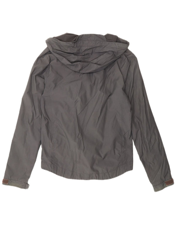 Lyle & Scott Veste de pluie à capuche pour homme UK 36 Small Grey Nylon