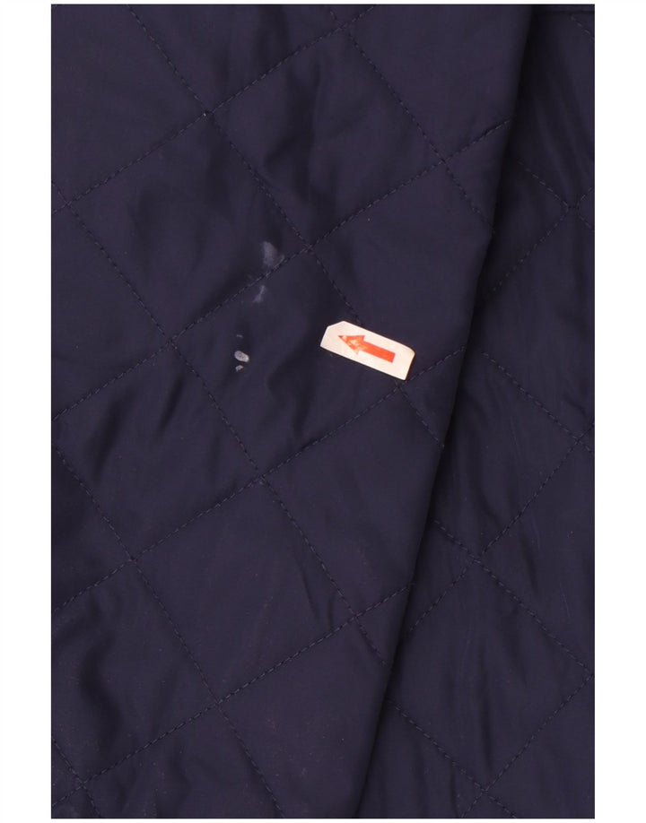 Monsoon Manteau matelassé pour femme UK 10 Petit Bleu Polyester