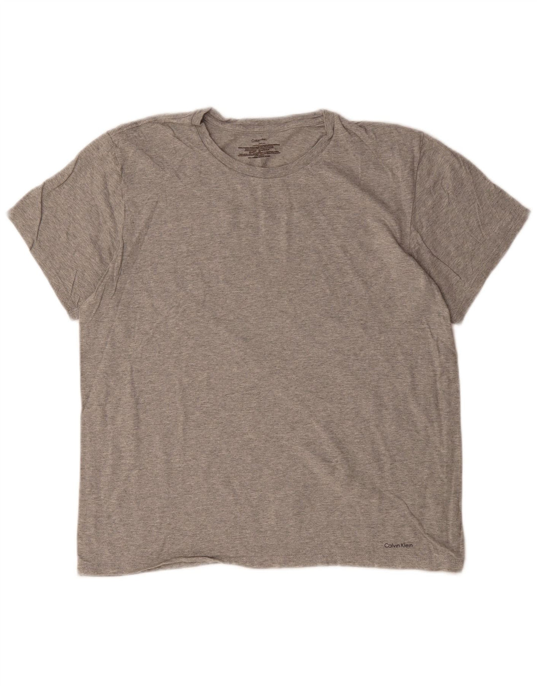 Calvin Klein T-Shirt Homme Gris Moyen Coton