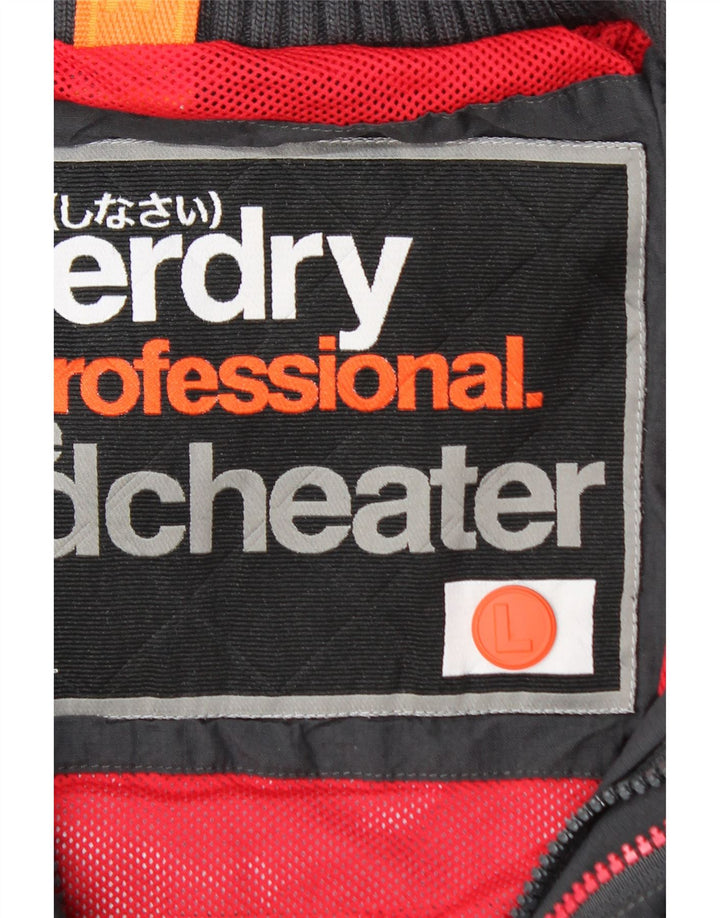 Superdry Veste de pluie Windcheater pour homme UK 40 Large Gris Nylon