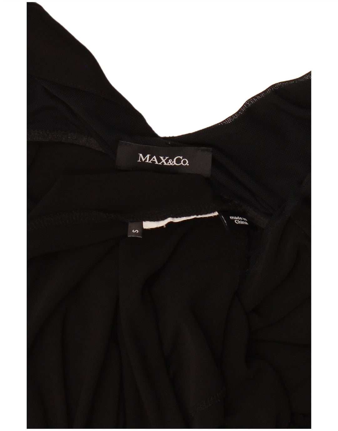 Max & Co. Robe bulle surdimensionnée sans manches pour femme UK 10 Small Noir