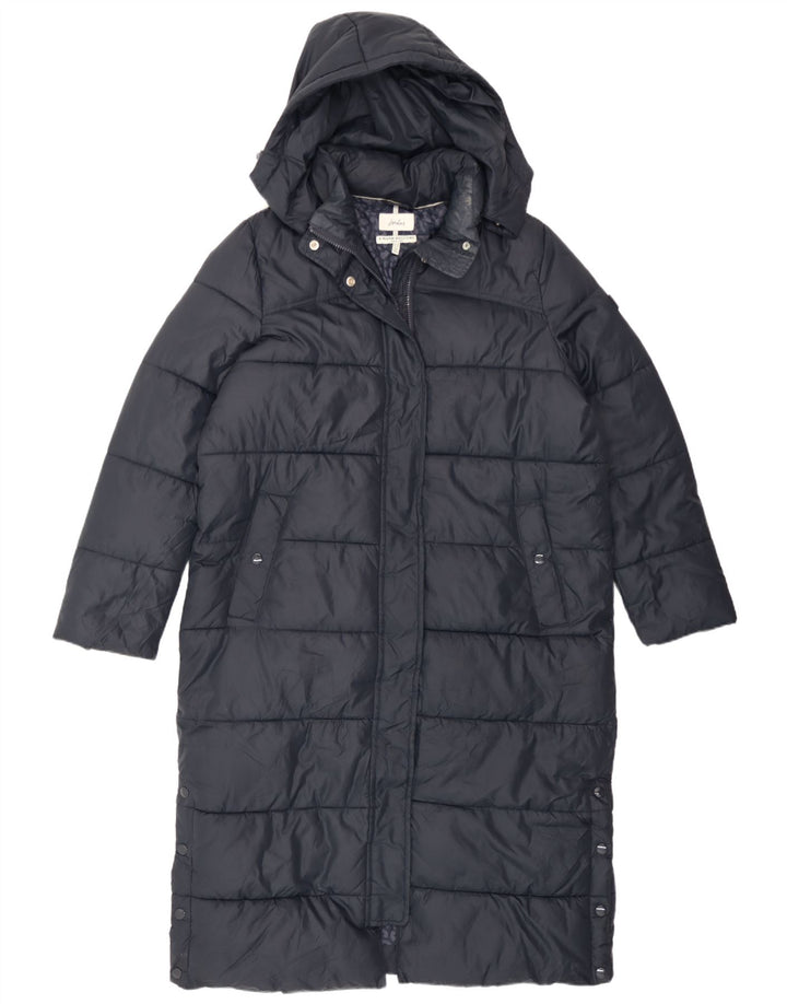 Joules Manteau matelassé surdimensionné à capuche pour femme UK 10 Small Bleu marine Polyester