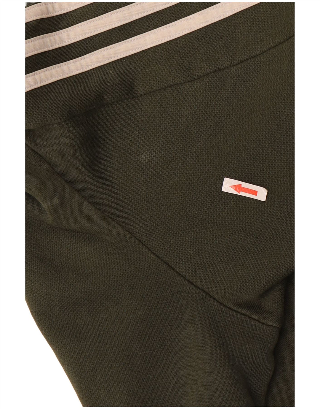 Adidas Sweat-shirt pour homme en coton color block Kaki Large