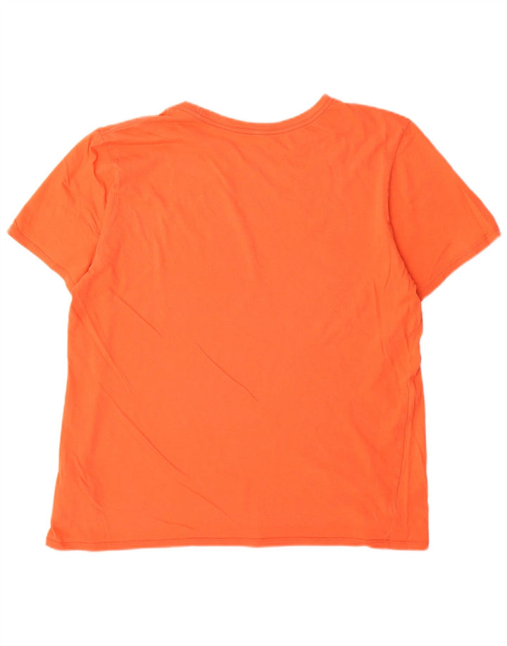 Nike T-shirt graphique pour homme en coton orange Taille L