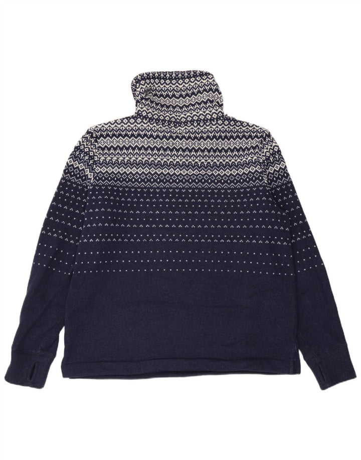 VINEYARD VINES Sweat-shirt pour femme UK 14 Bleu marine moyen Fair Isle