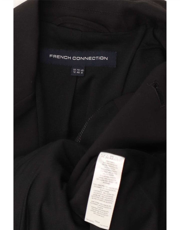 French Connection Veste blazer croisée pour femme UK 12 Gris moyen
