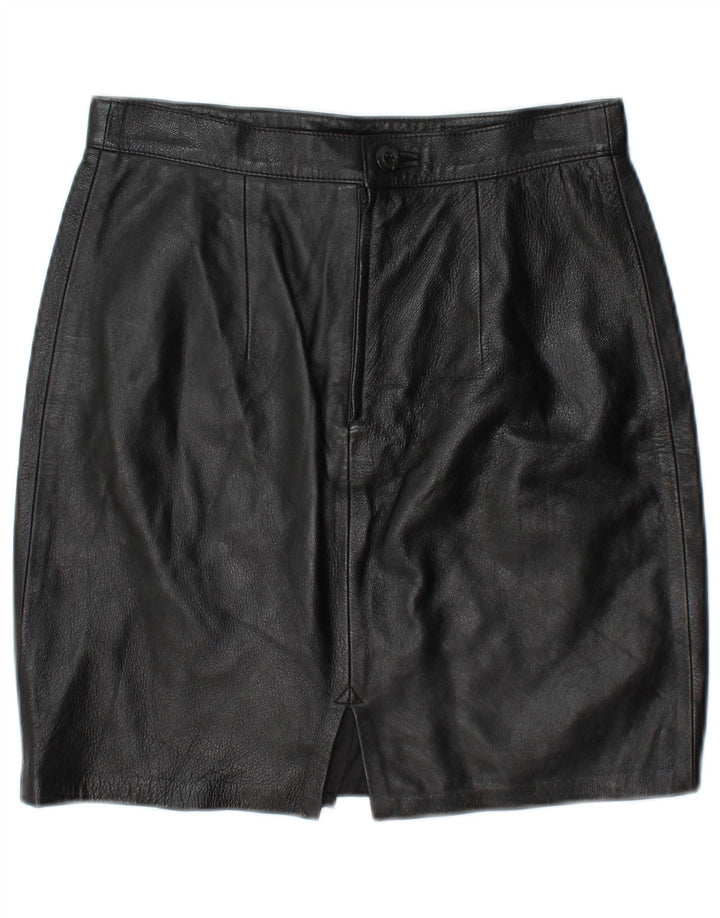 MARY ALBERT Jupe en cuir pour femme IT 44 Medium W28 Cuir noir