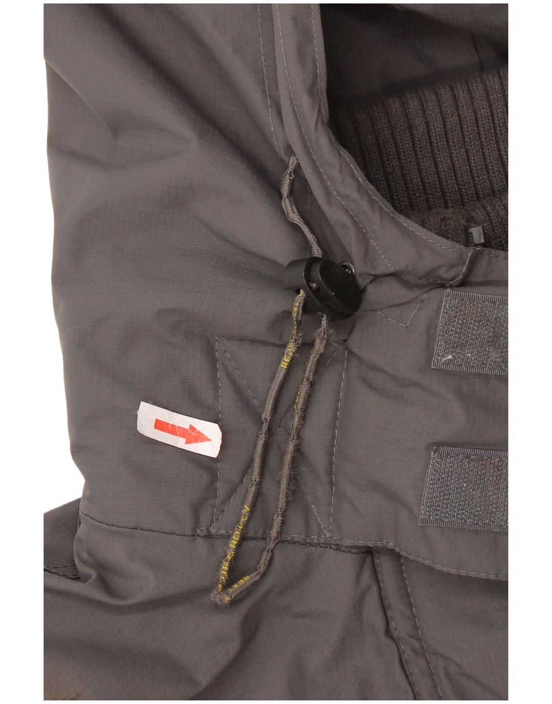 SUPERDRY Veste coupe-vent à capuche pour hommes UK 38 Nylon gris moyen