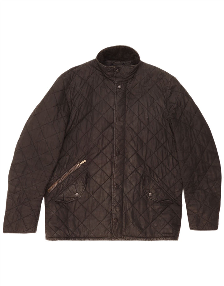 Barbour Veste matelassée pour homme UK 40 Large Noir