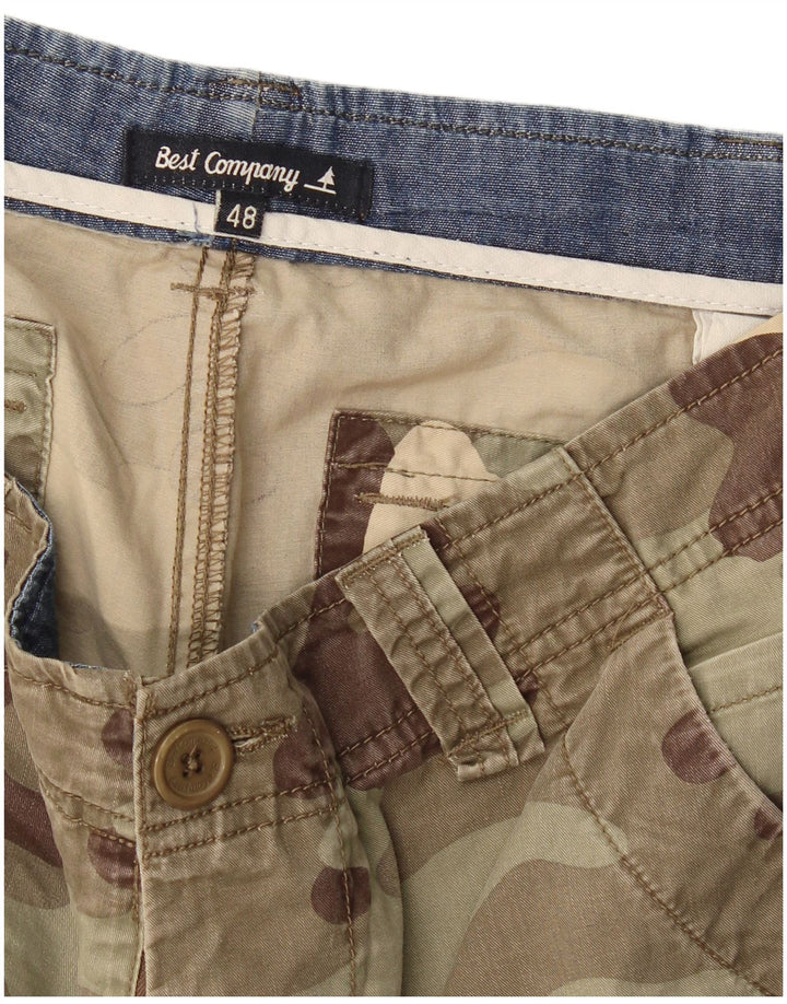 Best Company Short Cargo Femme IT 48 Medium W36 Kaki Camouflage