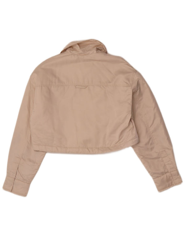 Zara Veste boléro surdimensionnée pour femme UK 6 XS Polyester blanc cassé