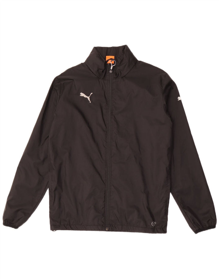 PUMA Veste de pluie à capuche pour homme UK 38 Medium Noir Nylon