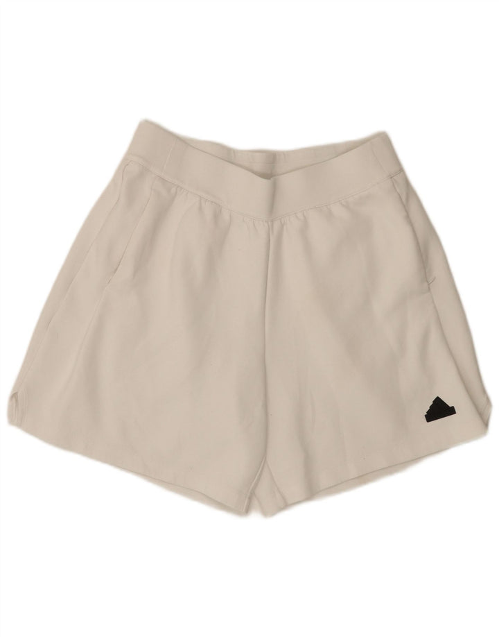 Adidas Short de Sport Aeroready Homme Blanc Moyen Coton