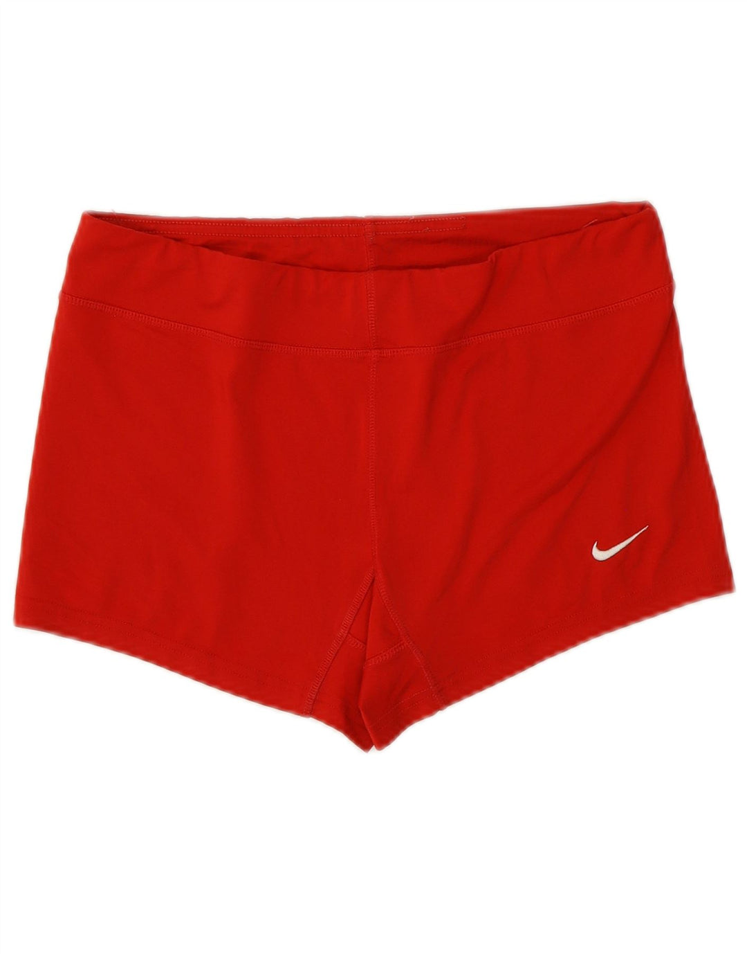 NIKE Short de sport Dri Fit pour femme UK 14 Rouge moyen