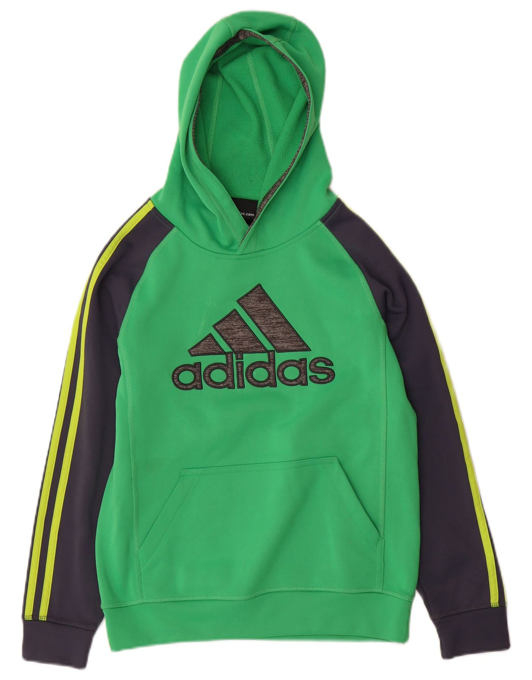 ADIDAS Pull à capuche Climawarm pour garçon 10-11 ans Vert moyen colour block