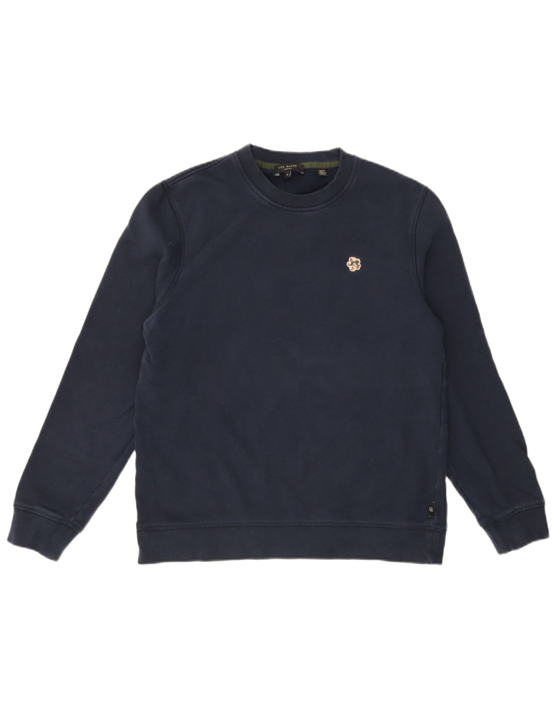 Ted Baker Sweat-shirt pour homme Taille 3 Bleu marine moyen Coton