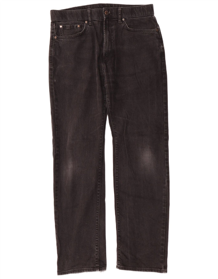 Marks & Spencer Jean droit régulier pour homme W32 L31 en coton noir