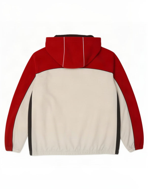 Diadora Veste de survêtement à capuche pour homme IT 52 Large Rouge Colourblock
