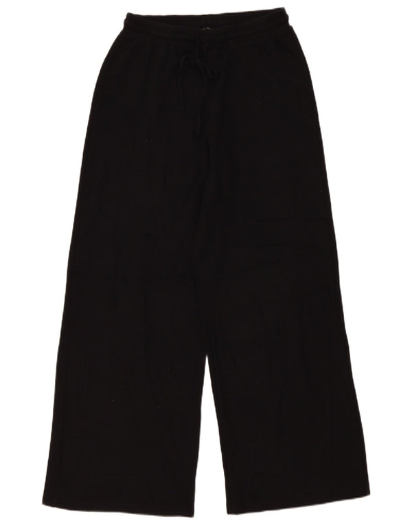 Zara Pantalon décontracté à jambe large pour femme Medium W28 L30 Coton noir