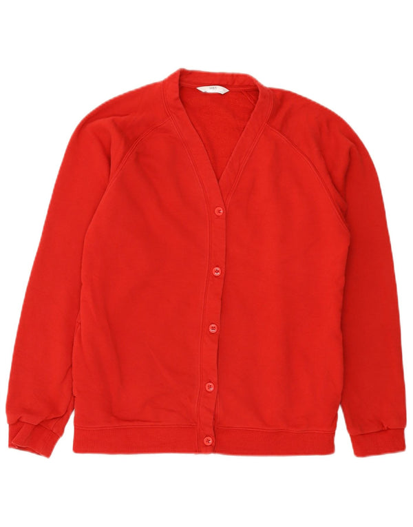 Marks & Spencer Pull Cardigan Fille 13-14 ans Rouge Coton