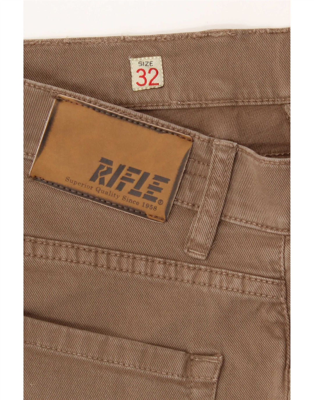 Jean Slim Femme Rifle W32 L34 Coton Beige