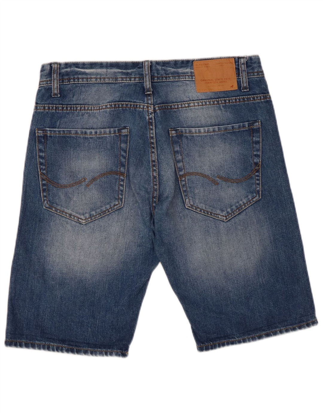 Jack & Jones Short en Jean Homme Medium W32 Bleu Coton