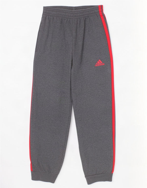 Adidas Pantalon de Survêtement Garçon Joggers 5-6 ans Gris Moucheté Coton