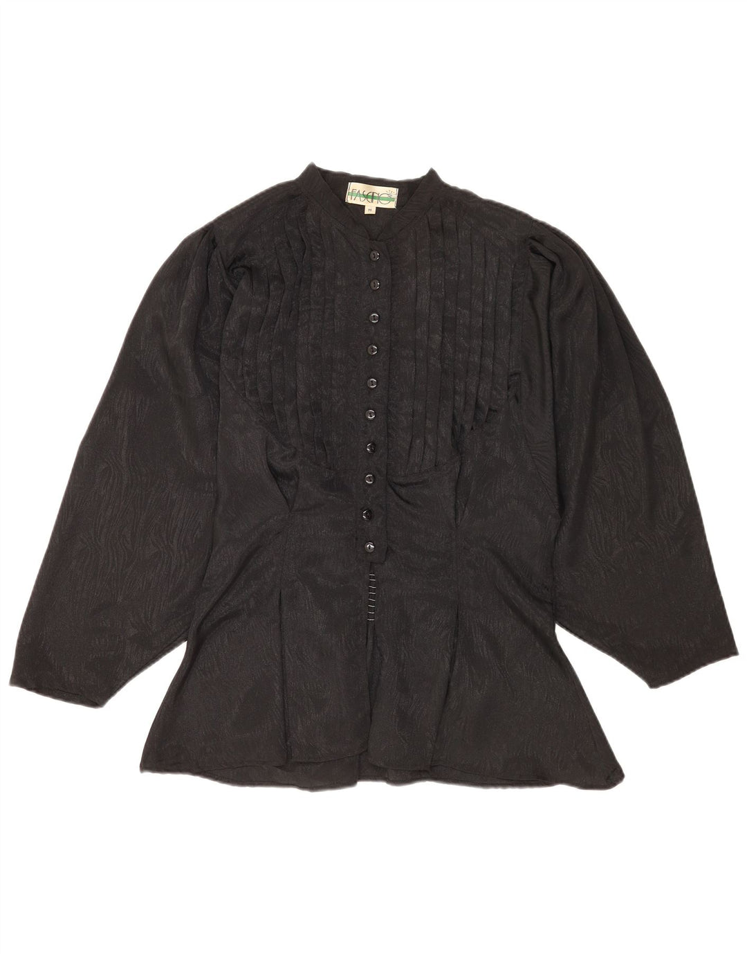 Fascino Chemise Chemisier Femme UK 44 Moyen Noir Imprimé Animal Polyester