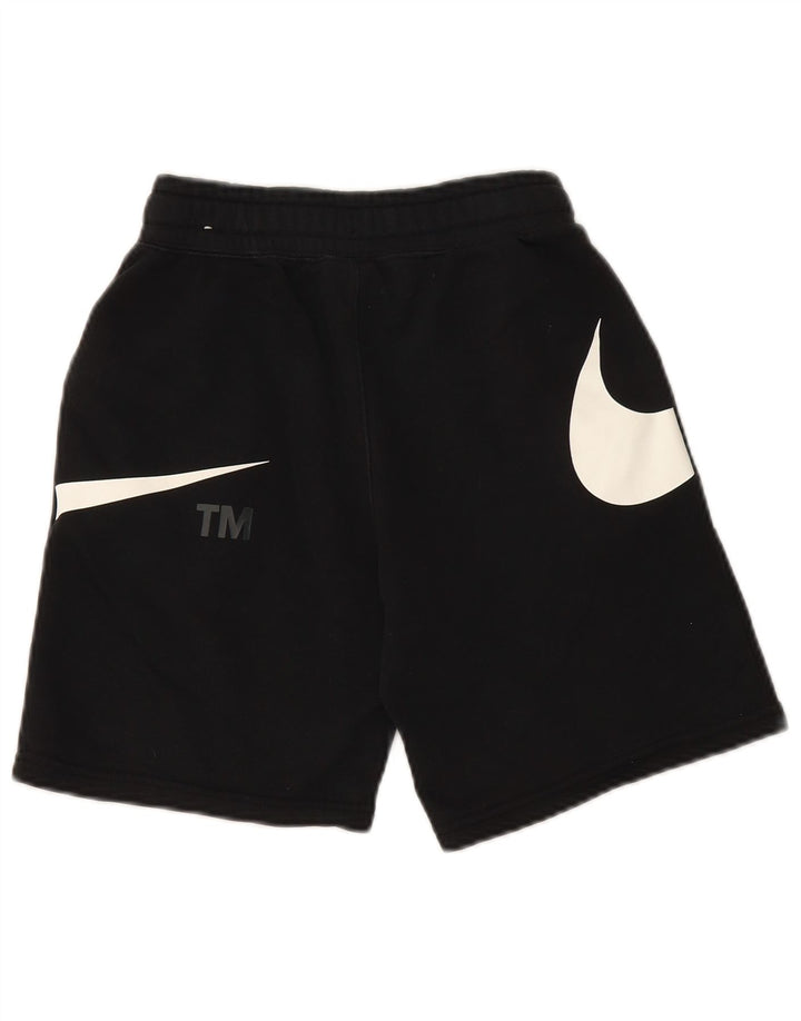 NIKE Short de sport graphique garçon 10-11 ans coton noir moyen