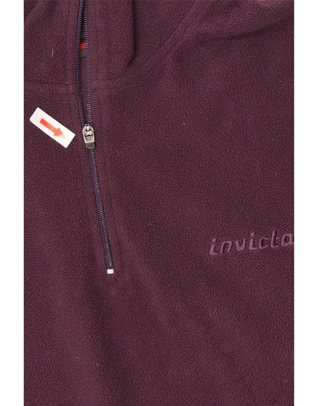 Invicta Pull polaire à col zippé pour femme UK 14 Violet moyen Polyester