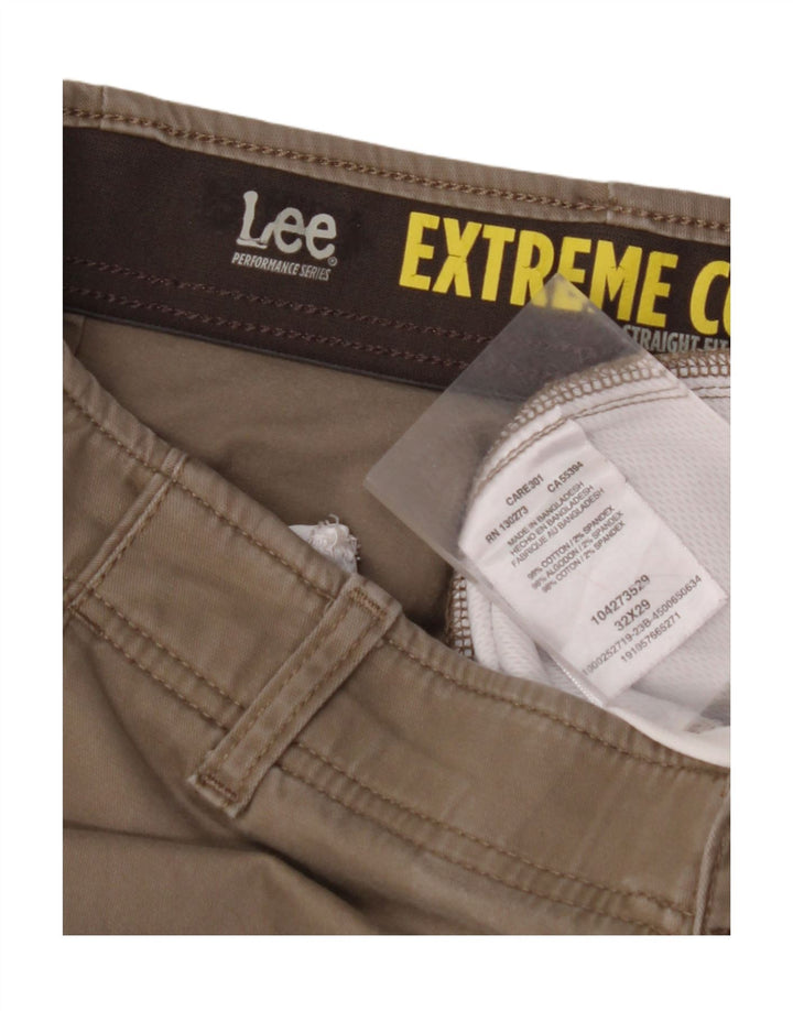 LEE Pantalon Chino Droit Homme Confort Extrême W32 L29 Coton Beige