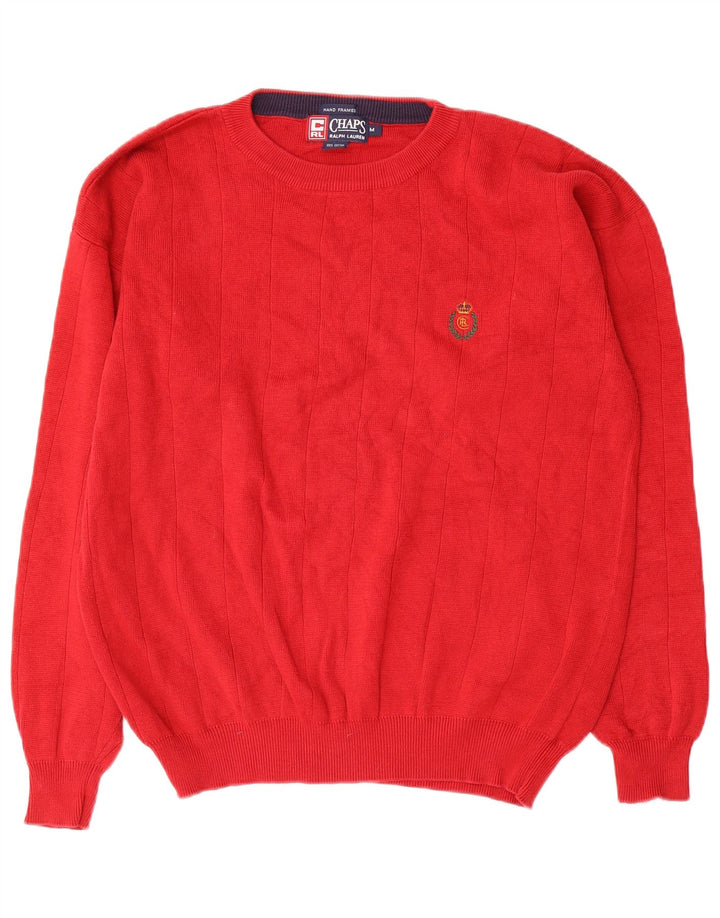 Chaps Ralph Lauren Pull ras du cou pour homme en coton rouge moyen