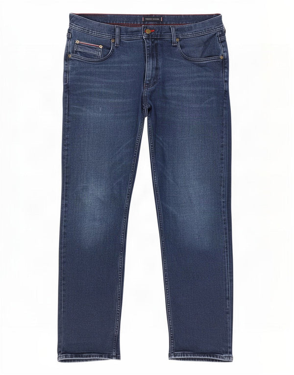 Tommy Hilfiger Jean droit Denton homme W36 L30 bleu coton