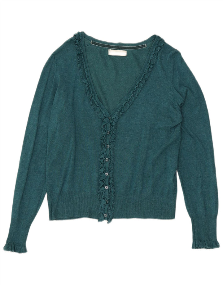 Marks & Spencer Pull cardigan court pour femme UK 12 Vert moyen