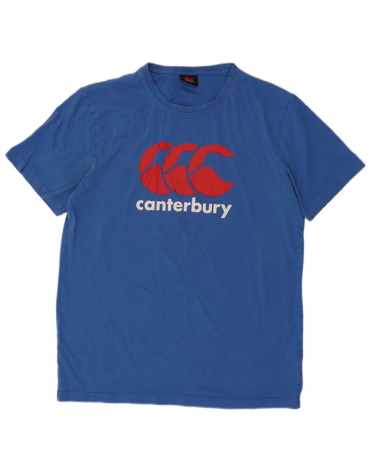 Canterbury T-Shirt Graphique Homme Grand Bleu Coton